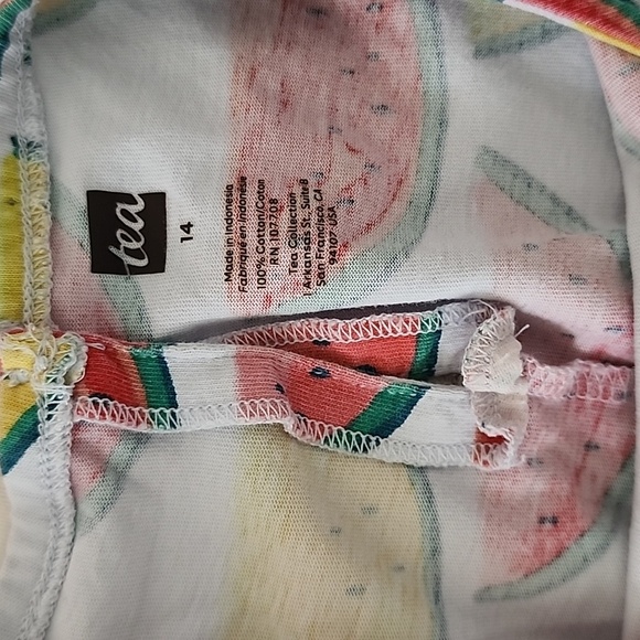 Tea Collection Watermelon Dress Size 14 Girls - Picture 3 of 4